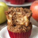 100% Whole Grain Cinnamon Apple Muffins