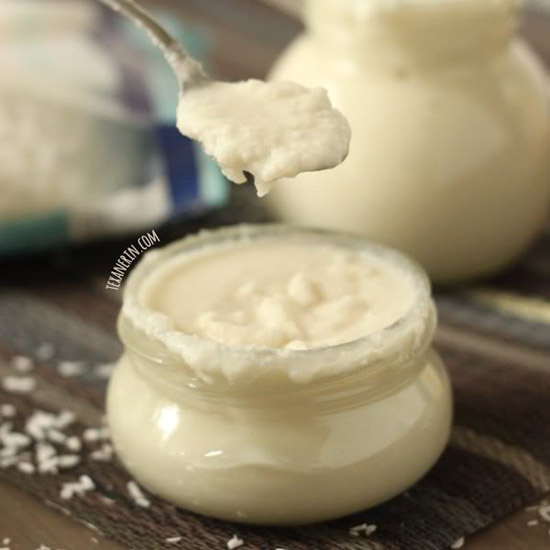 Homemade Coconut Butter – super easy recipe and all you need is shredded coconut and a food processor!