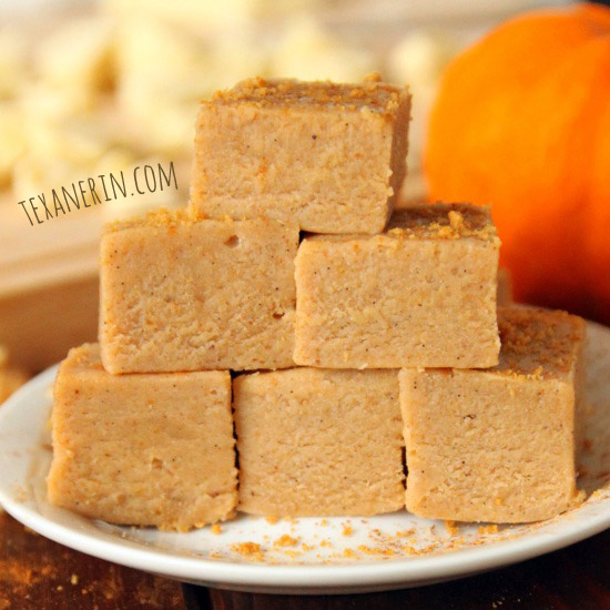 No-Bake White Chocolate Pumpkin Fudge | texanerin.com