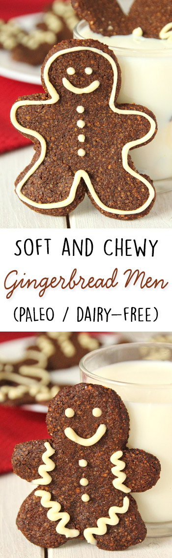 Soft and Chewy Gingerbread Men {paleo, gluten-free, grain-free, and dairy-free}
