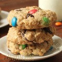 100% Whole Grain M&M Oatmeal Cookies