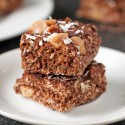 Coconut Peanut Butter Chocolate Bars (gluten-free, vegan, whole grain)