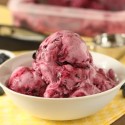 Healthier Blueberry Frozen Yogurt