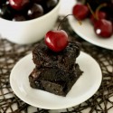 100% Whole Grain Chocolate Cherry Brownies