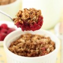 100% Whole Grain Raspberry Crumble