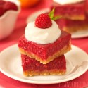 Raspberry Lemon Bars – 100% Whole Grain and Honey Sweetened