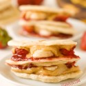 Peanut Butter, Strawberry and Banana Quesadillas