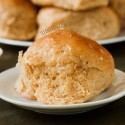 Soft and Fluffy Dinner Rolls (100% whole wheat)