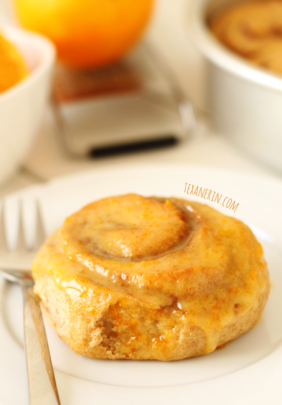 Healthier Orange Sweet Rolls from texanerin.com – 100% whole grain and made with less sugar!