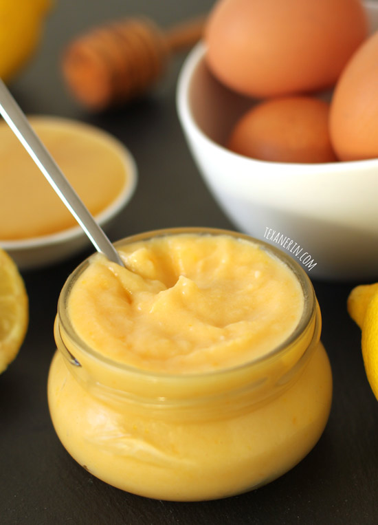 Dairy-free and Honey-sweetened Lemon Curd from texanerin.com
