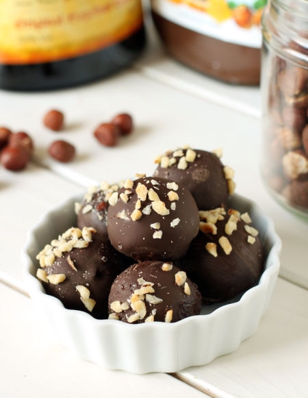 Nutella Truffles with Frangelico (naturally gluten-free and can be dairy-free)