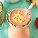 Strawberry Ginger Banana Smoothie (Anti-nausea Smoothie)