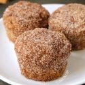 Cinnamon Sugar Pumpkin Muffins (vegan, dairy-free, whole grain)