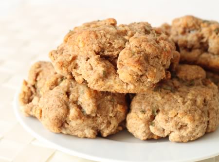 100% Whole Grain Cheddar Garlic Biscuits | texanerin.com