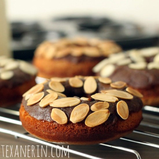 Gluten-free and Grain-free Cinnamon Roll Donuts | texanerin.com