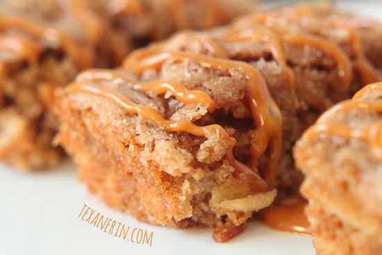 Apple Cake Bars – super quick and easy to make and 100% whole grain! | texanerin.com