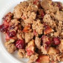 Cranberry Apple Crisp (vegan, dairy-free, whole grain)