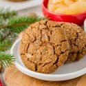 Chewy Gingerbread Cookies (vegan option)