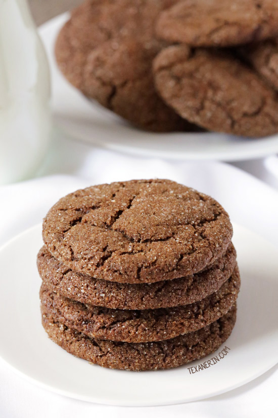 Soft and Chewy Molasses Cookies {gluten-free, vegan, 100% whole grain and dairy-free options} With a how-to recipe video.