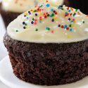 100% Whole Wheat Chocolate Cupcakes (gluten-free, all-purpose options)