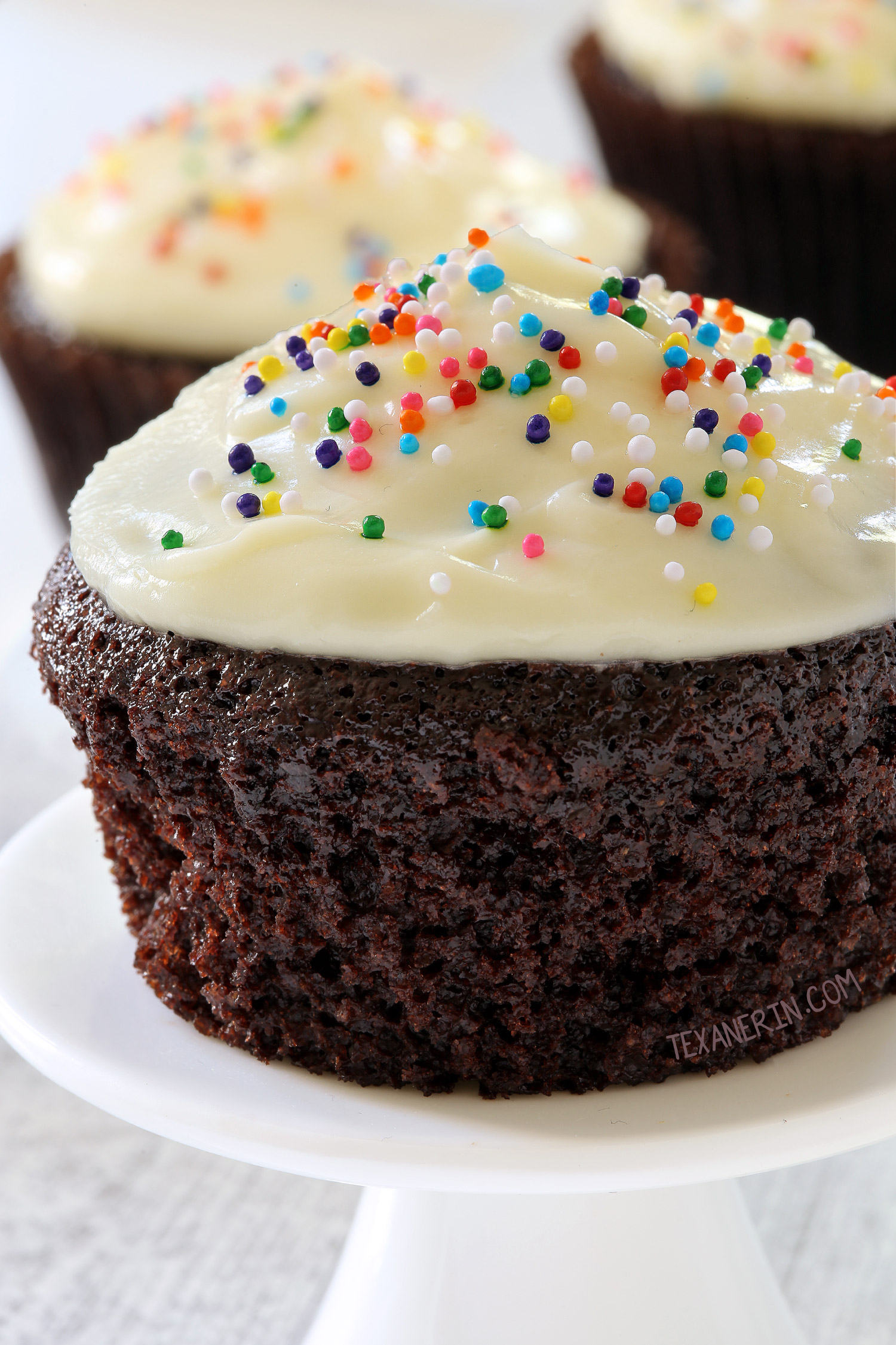 100 Whole Wheat Chocolate Cupcakes dairy free with gluten free option