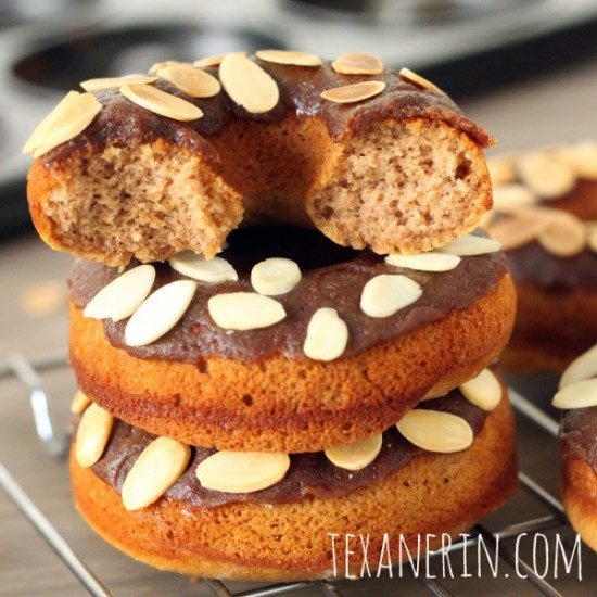 Gluten-free and Grain-free Cinnamon Roll Donuts