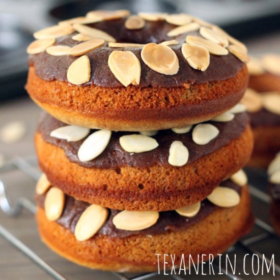 Gluten-free and Grain-free Cinnamon Roll Donuts