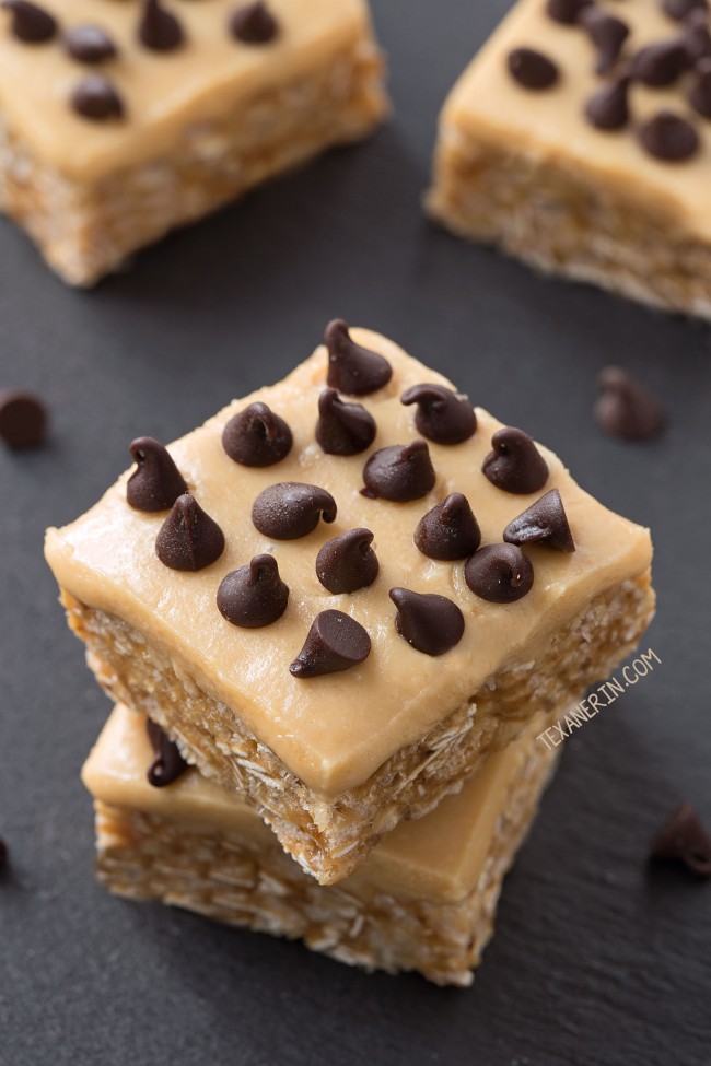 Peanut Butter Coconut Rice Krispie Treats (gluten-free, vegan and whole grain options)