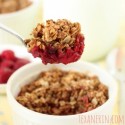 100% Whole Grain Raspberry Crumble