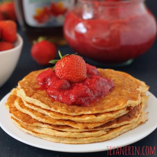 Protein Pancakes for Two - no added sugar, 100% whole grain with a gluten-free option!