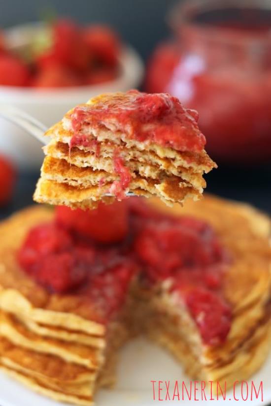 Protein Pancakes for Two (100% Whole Grain, Gluten-Free) - Texanerin Baking