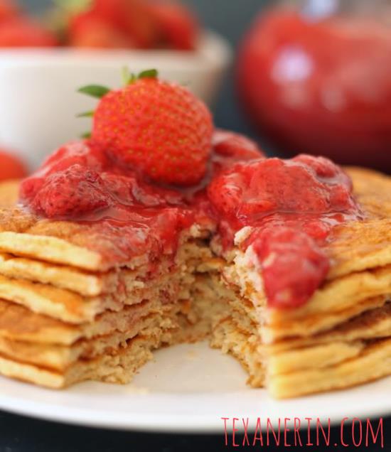 Protein Pancakes for Two - no added sugar, 100% whole grain (with a GF option) and good for you!