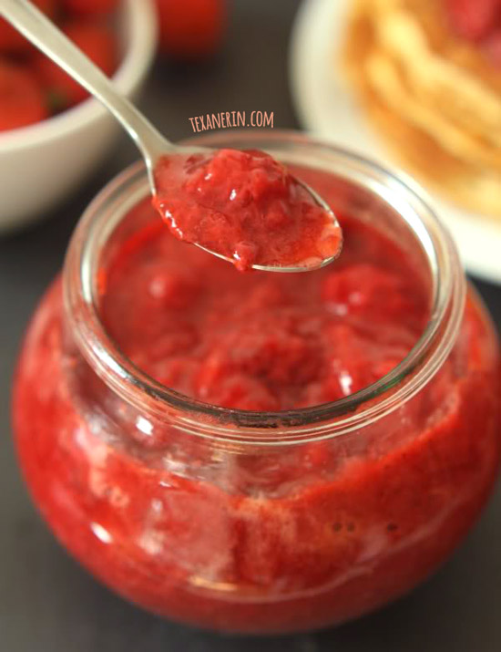 Super Quick and Simple Honey Sweetened Strawberry Sauce