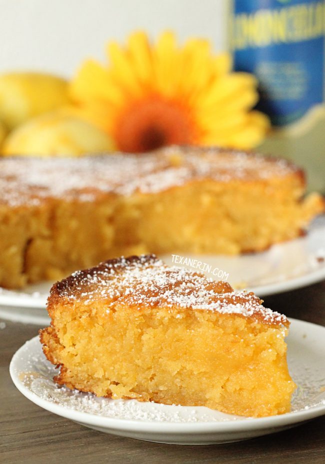 This grain-free Italian lemon cake (also known as torta caprese bianca) is made with almond flour and is full of lemon flavor!