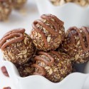 Cinnamon Raisin Oatmeal Cookie Balls (gluten-free, vegan, dairy-free, 100% whole grain)