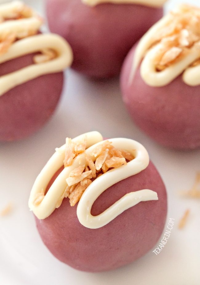 3-ingredient Naturally-colored Raspberry White Chocolate Truffles