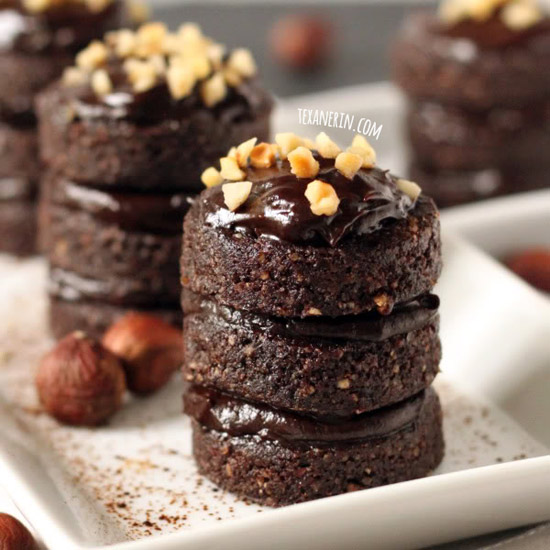 Raw Hazelnut Chocolate Brownies  that are grain-free, dairy-free, and vegan!
