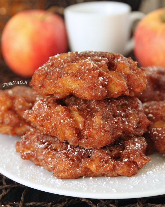 Quick and easy yeast-free apple fritters {100% whole grain and dairy-free}