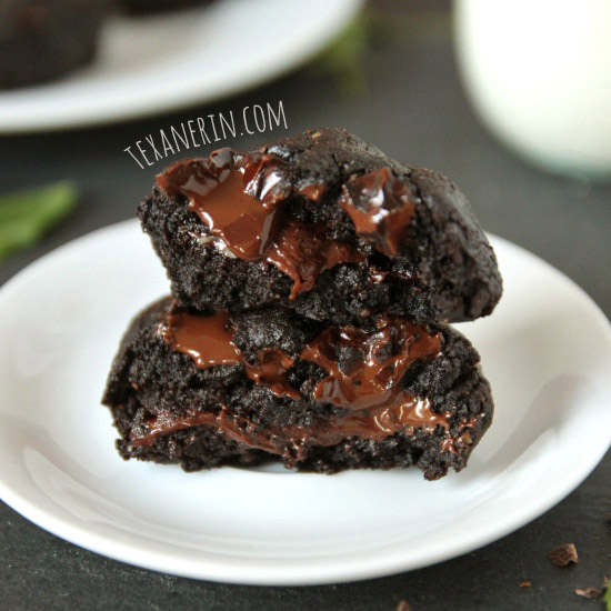 Grain-free fresh mint double chocolate cookies from texanerin.com