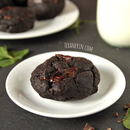 Paleo Mint Double Chocolate Cookies – ultra fudgy and decadent! (grain-free, gluten-free, dairy-free)
