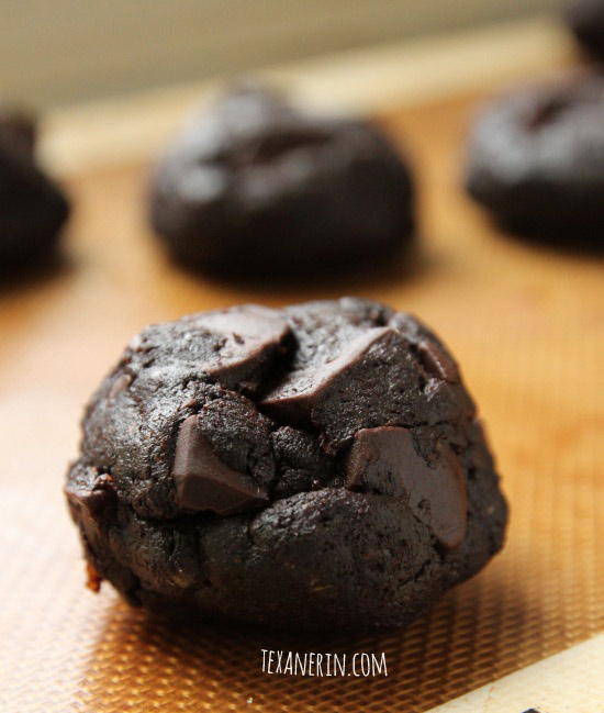 Paleo Mint Double Chocolate Cookies – ultra rich and fudgy! (grain-free, gluten-free, dairy-free)