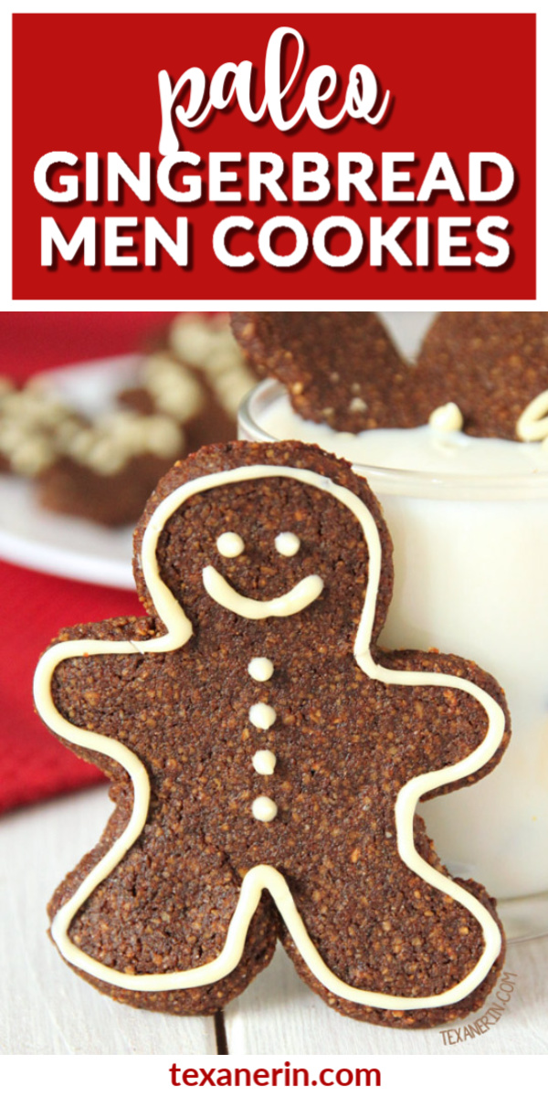 These paleo gingerbread men cookies are soft and chewy and are also grain-free, gluten-free and dairy-free!