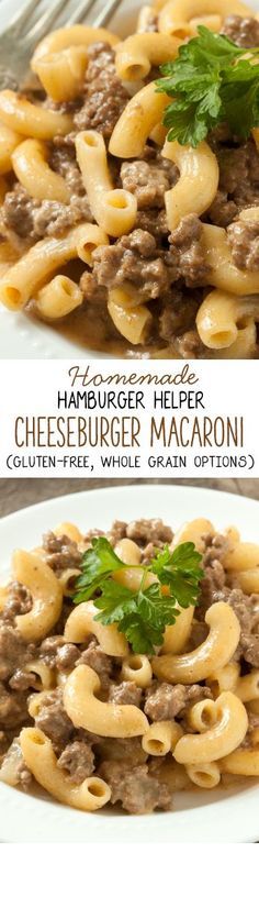 Homemade Hamburger Helper Cheeseburger Macaroni - so much better than the boxed kind!