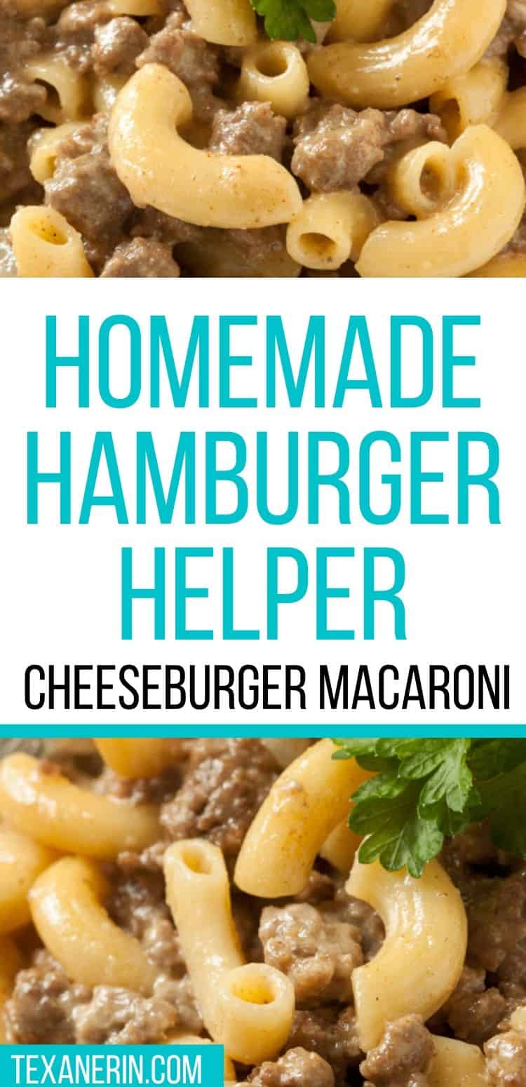 Homemade Hamburger Helper Cheeseburger Macaroni