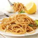 Lemon Garlic Spaghetti (whole grain, gluten-free options)