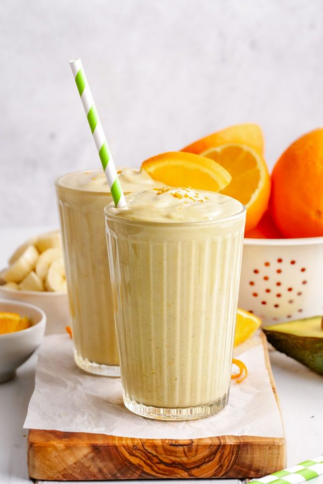 Banana Orange Smoothie (super creamy, thick, delicious!) - Texanerin Baking