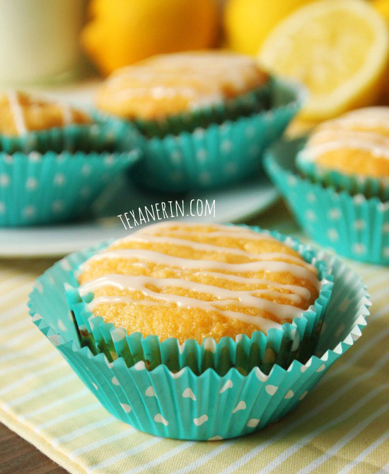 Healthier grain-free and gluten-free lemon muffins with an amazing pound cake-like texture!