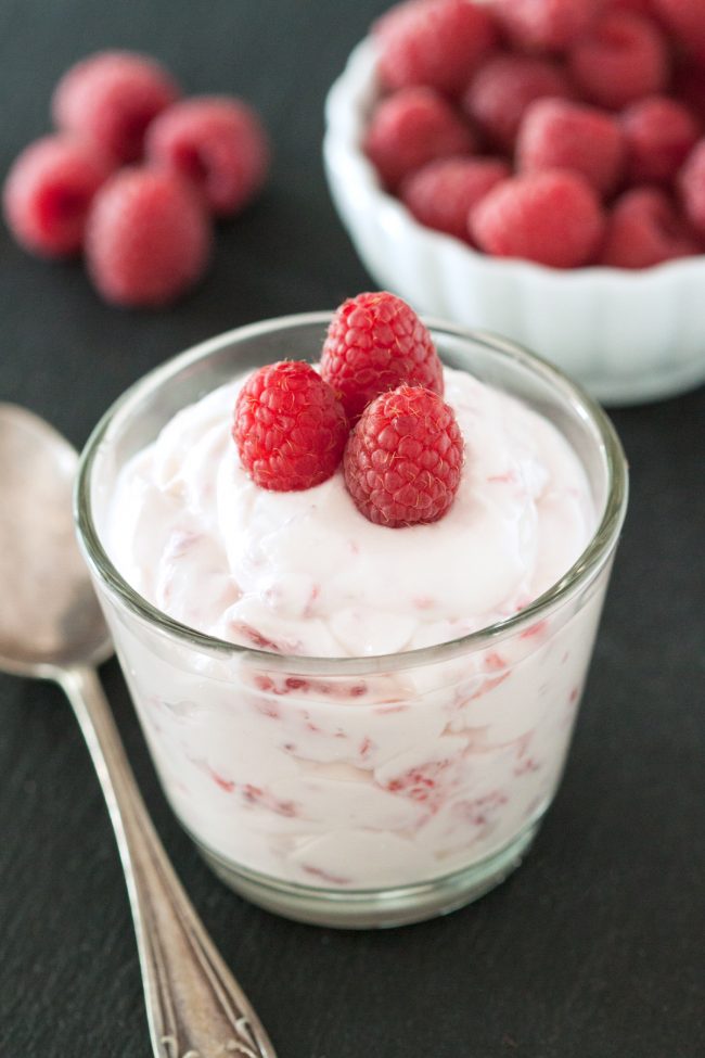 White Chocolate Raspberry Mousse