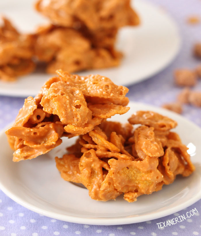 3-ingredient Peanut Butter Butterscotch Drops – so quick and easy to throw together!