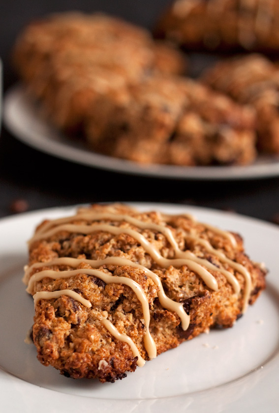 Whole Wheat Espresso Chocolate Chip Scones | texanerin.com